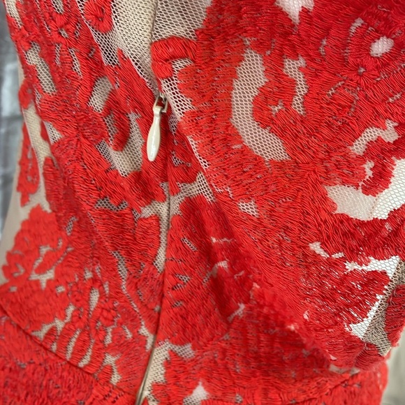 For Love & Lemons San Marcos Embroidered Red Maxi Dress - Picture 5 of 7